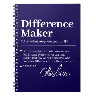 Cuaderno Creador de Diferencias Personalizado, Regalo de Ag