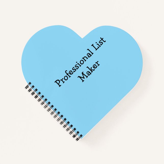 Cuaderno Creador de listas profesional (Anverso)
