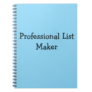 Cuaderno Creador de listas profesional