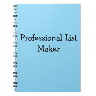 Cuaderno Creador de listas profesional