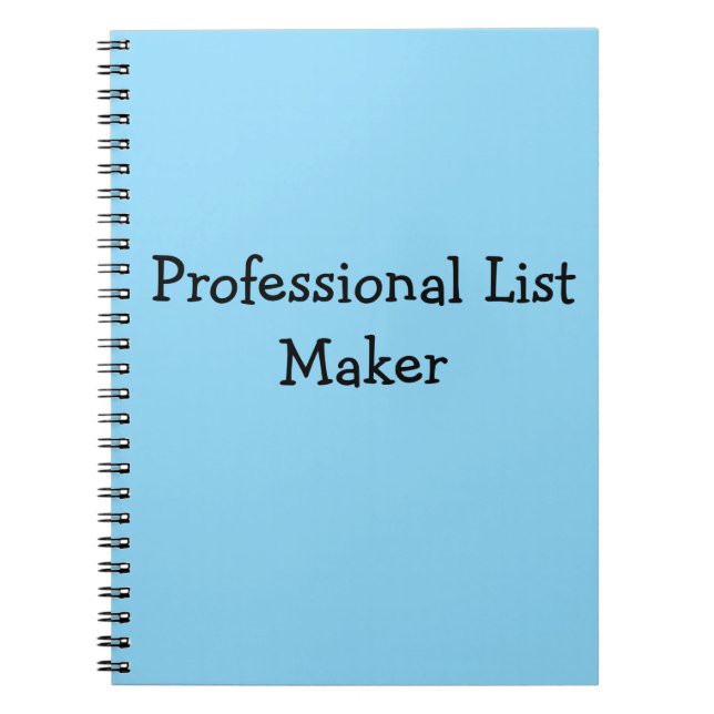 Cuaderno Creador de listas profesional (Frente)