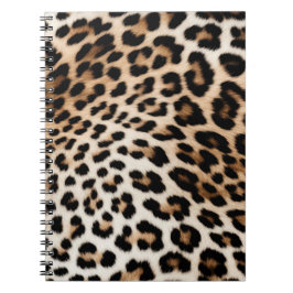 Cuaderno Cream Black Leopard Print