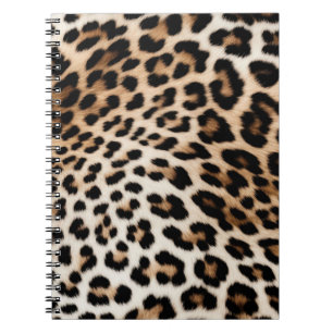 Cuaderno Cream Black Leopard Print