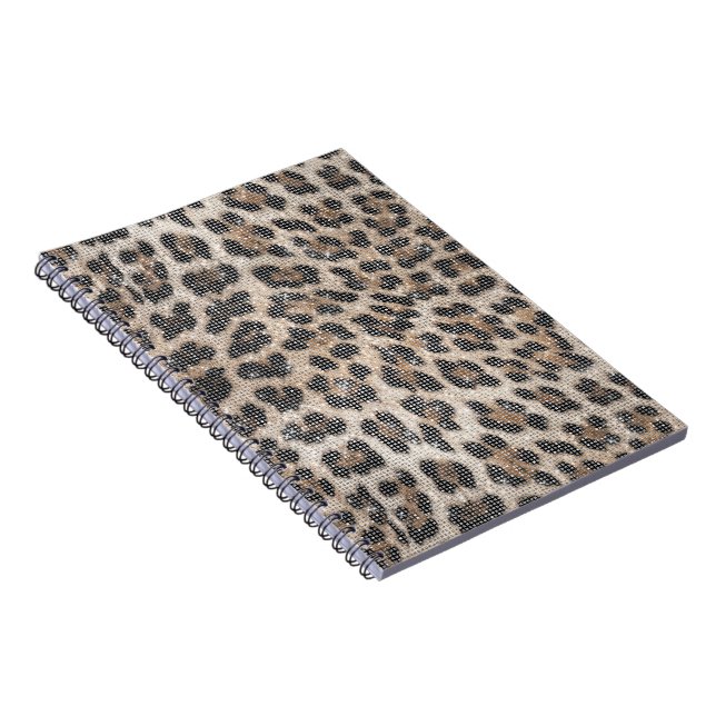 Cuaderno Creamy Brown Black Leoparkle (Lado Derecho)
