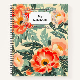 Cuaderno Creamy Vintage Peach Blossom Watercolor