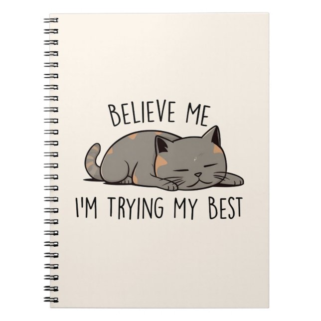 Cuaderno Créanme, estoy intentando lo mejor que puedo - Dor (Frente)