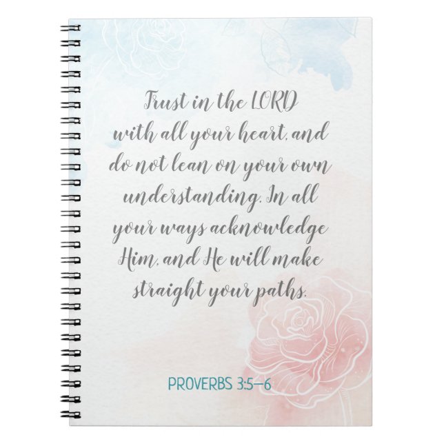 Cuaderno Crear su propia caligrafía Biblia Verso texto (Frente)