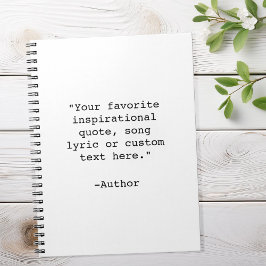 Cuaderno Crear su propia cotización