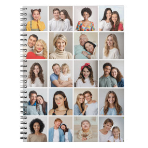 Cuaderno Crear su propia espiral de 20 Collages de fotos