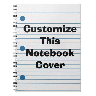 Cuaderno Crear su propio bloc de notas de portada de la esc