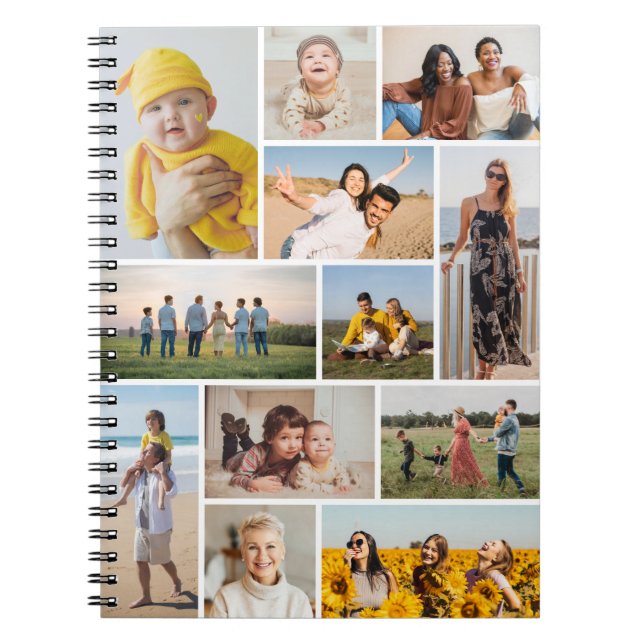 Cuaderno Crear su propio Collage de fotos de 12 (Frente)