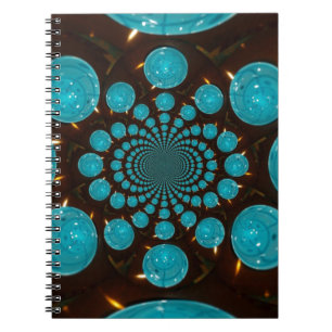 Cuaderno Crear su propio Kaleidoscope de luces azules