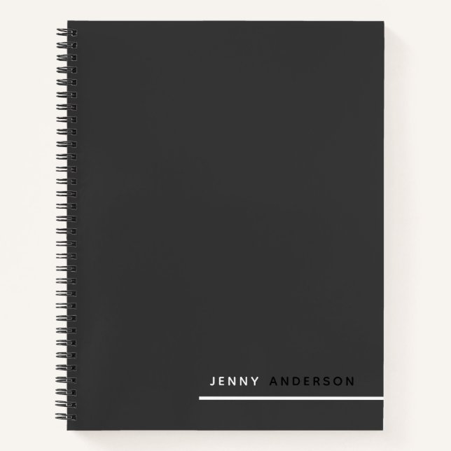 Cuaderno Crear su propio Personalizado Profesional Moderno  (Anverso)