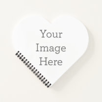Cuaderno Crear su propio portátil con forma de corazón lami