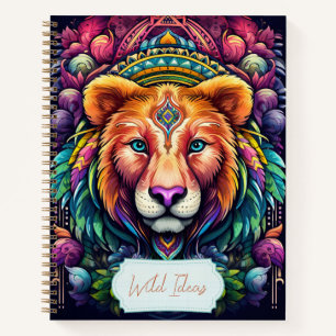 Cuaderno Crear su propio portátil tribal de leona