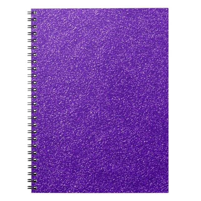 Cuaderno Crear su propio Purpurina púrpura (Frente)