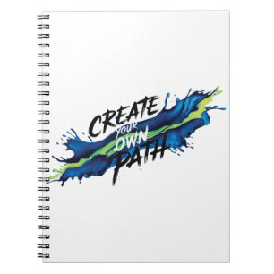 Cuaderno Crear su propio trazado Vibrante Diseño Inspirador