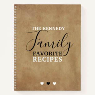 Cuaderno  Crear sus propias recetas favoritas de familia Kr