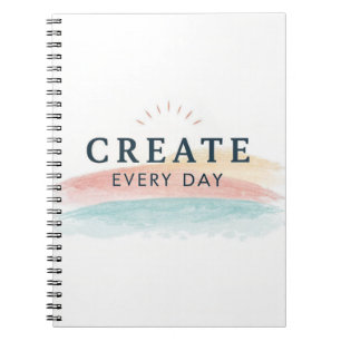 Cuaderno Crear un diario diario - Diseño mínimo
