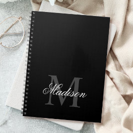 Cuaderno Crear un nombre personalizado caligrafía monográfi
