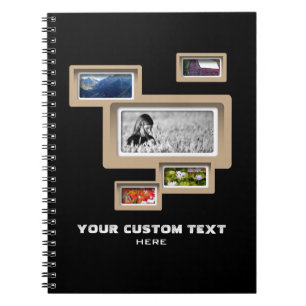 Cuaderno Crear un portátil Collage de fotos propio