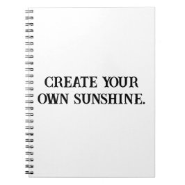 Cuaderno Crear un portátil de positividad de brillo solar