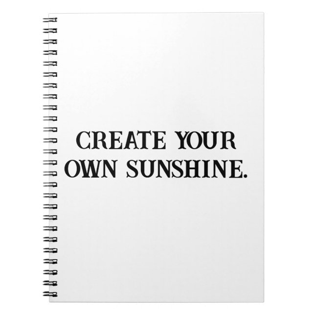 Cuaderno Crear un portátil de positividad de brillo solar (Frente)