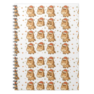 Cuaderno Create a cute horse wearing a tiny Christmas hat