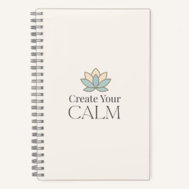 Cuaderno Create Your Calm Minimal Motivational Notebook
