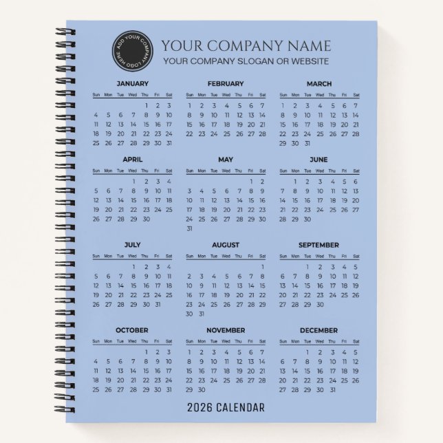 Cuaderno Create Your Own 2026 Company Calendar |  (Anverso)