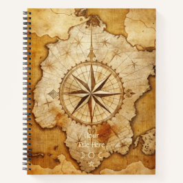 Cuaderno Create Your Own Adventurer Compass Rose Map