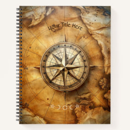 Cuaderno Create Your Own Antique Compass Rose Travel