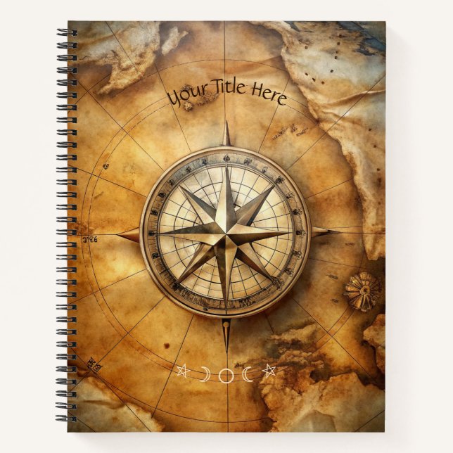 Cuaderno Create Your Own Antique Compass Rose Travel (Anverso)