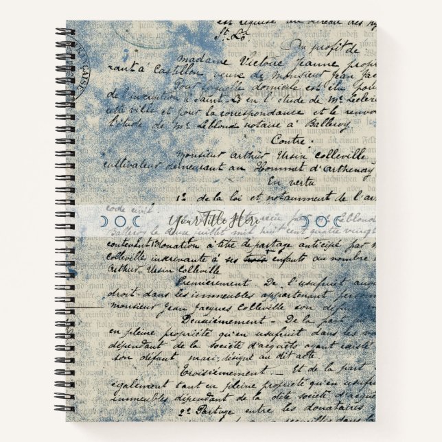 Cuaderno Create Your Own Blue Love Letter (Anverso)