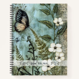 Cuaderno Create Your Own Butterfly & Wildflowers Botanical