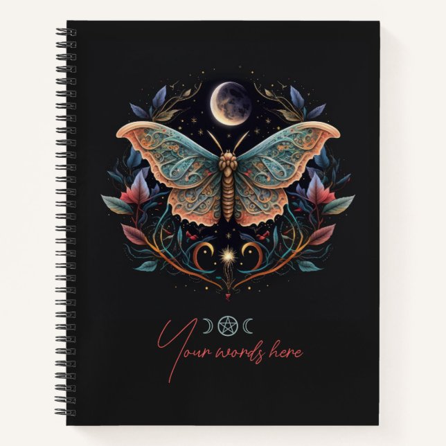 Cuaderno Create Your Own Celestial Garden Lunar Moth (Anverso)