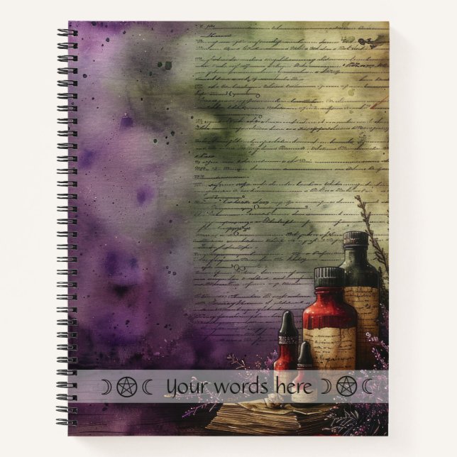 Cuaderno Create Your Own Elixir Bottles Apothecary (Anverso)