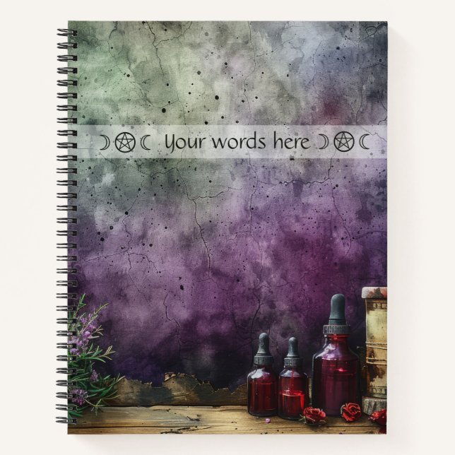 Cuaderno Create Your Own Extract Bottles Apothecary Recipes (Anverso)