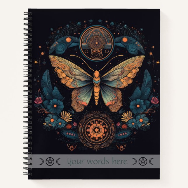 Cuaderno Create Your Own Floral Butterfly Totem (Anverso)
