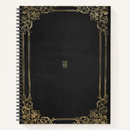 Cuaderno Create Your Own Gilded Black Notebook
