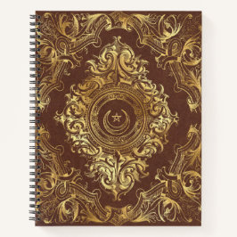 Cuaderno Create Your Own Gilded Crescent Brown