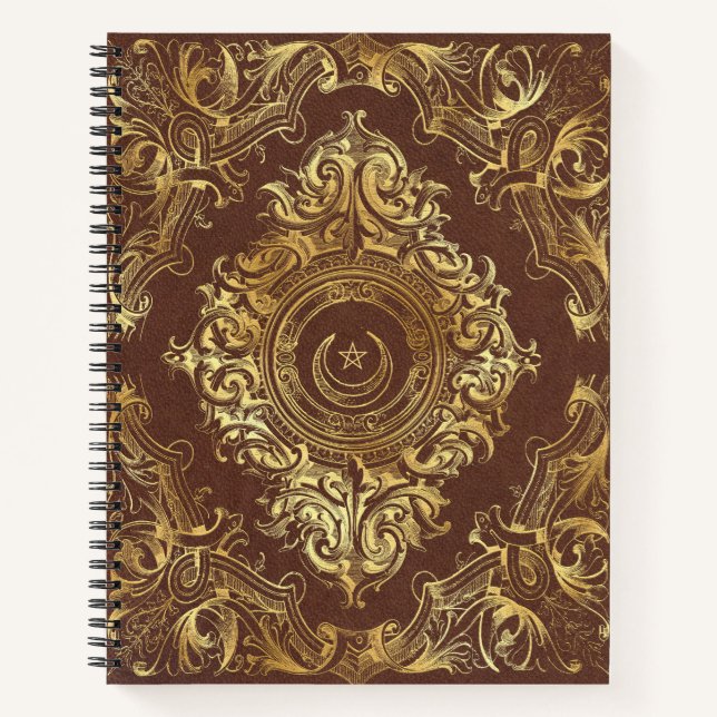 Cuaderno Create Your Own Gilded Crescent Brown (Anverso)