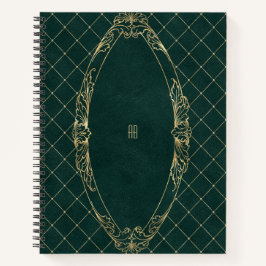 Cuaderno Create Your Own Gilded Dark Green Notebook