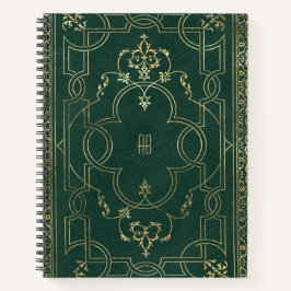 Cuaderno Create Your Own Gilded Dark Pine Green Notebook