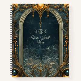 Cuaderno Create Your Own Gilded Deep Blue Ocean