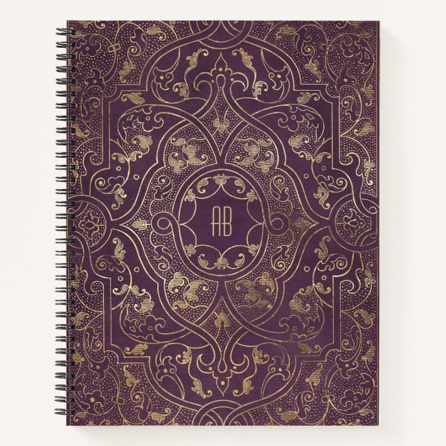 Cuaderno Create Your Own Gilded Plum Purple Notebook (Anverso)