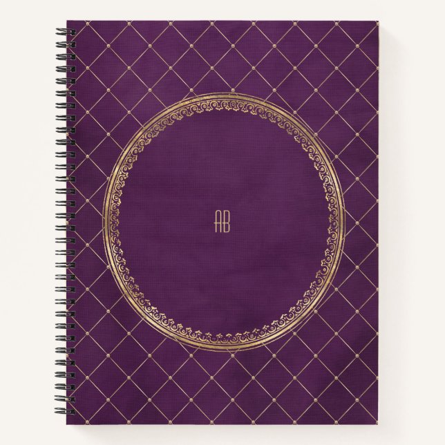 Cuaderno Create Your Own Gilded Purple Notebook (Anverso)