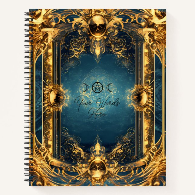 Cuaderno Create Your Own Gilded Turquoise Archaic (Anverso)