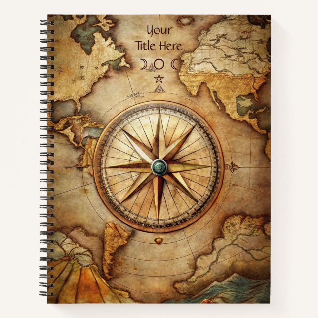 Cuaderno Create Your Own Globetrotter Compass Rose (Anverso)