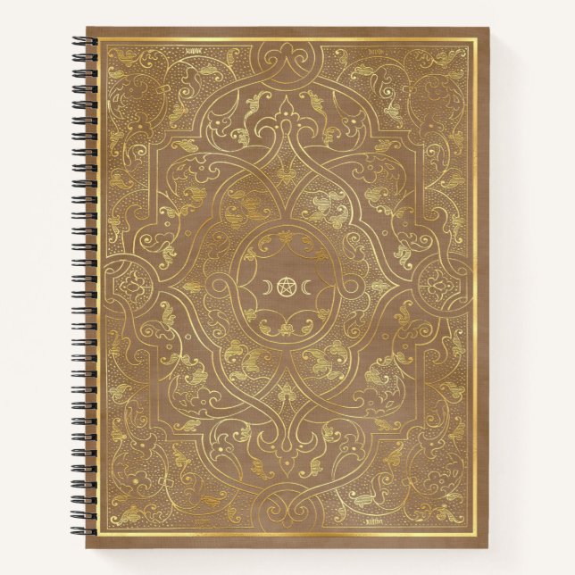 Cuaderno Create Your Own Gold Asian Inspired Beige (Anverso)